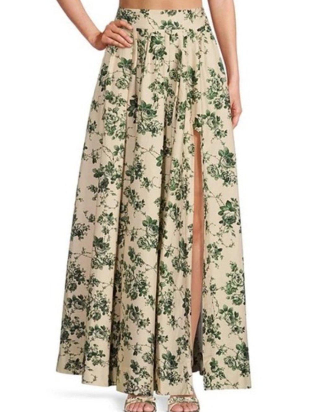 Antonio Melanix The Style Bungalow Georgia Floral Print High Waist Side Slit 14